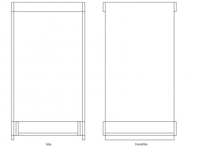 Detta är hur glaset är tänkt att se ut (ungefär), har inga specifika mått ännu.