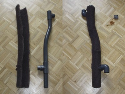 Epiweb inklädnad av röret. <br />Ska till ett antal lianer, och smådelar att gömma rörböjjarna med.