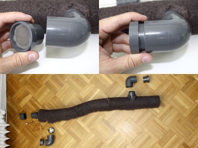 Utblås/insug till cirkulationsmodulen