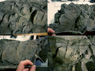 Detaljarbetet är bra och en heldel små sprickor och annat för mossa att börja växa i.