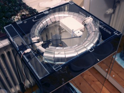 Hållare till lampan 99procent klar. <br />Ska bara skruva dit en hållare till sladden.